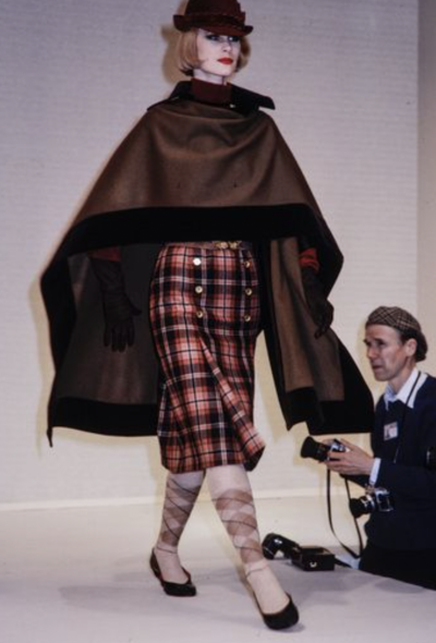 Saint Laurent F/W 1984 Plaid Twill Skirt - 2