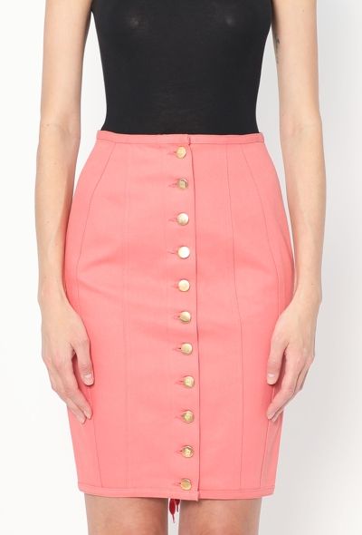 Jean Paul Gaultier 1989 Lace-up Denim Skirt - 2