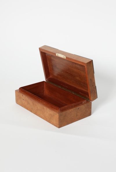 Vintage Objects & Decor 30s Python-Embossed Wood Case - 2