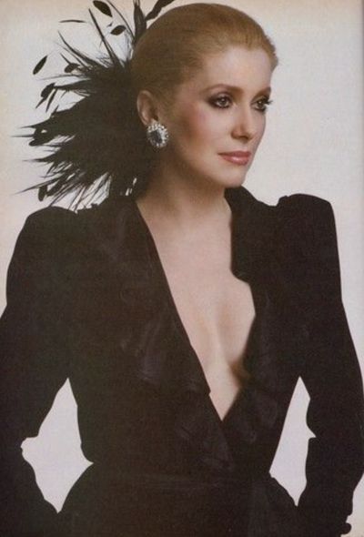 Saint Laurent COLLECTOR F/W 1982 Ruffled Velvet Dress - 2