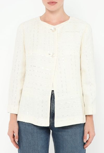 Chanel 2000 Sequin Tweed Jacket & Top - 1