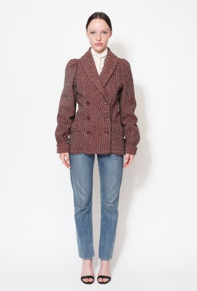 Kenzo '70s Ruched Double-Breasted Blazer - 1