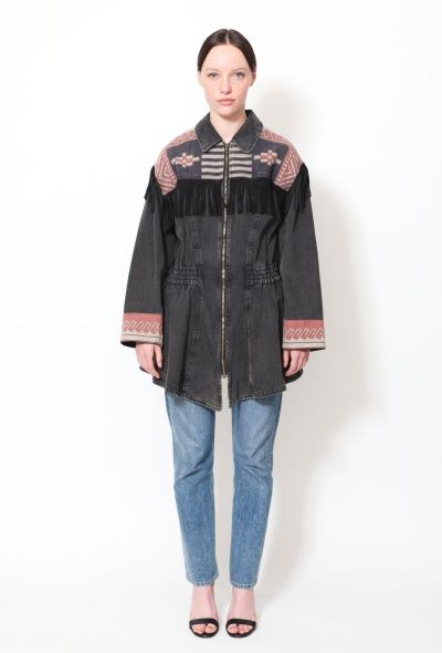 Kenzo '80s Fringed Western Denim Jacket - 2