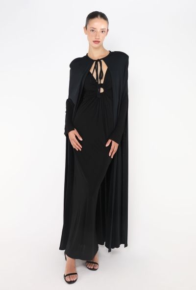 Azzaro COLLECTOR '70s Ruched Gown & Cape Ensemble - 1