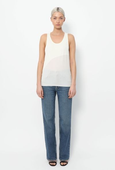 Céline Abstract Silk Tank Top - 2