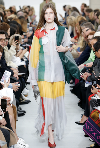Céline ICONIC S/S 2018 Colorblock Silk Blouse - 2