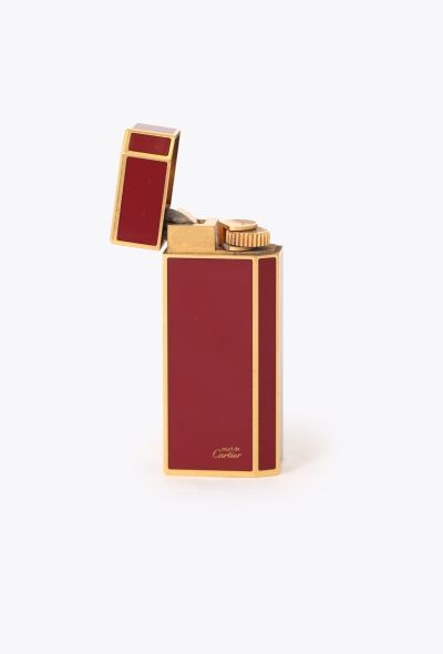 Cartier '80s Must Bordeaux Lacquered Lighter - 1