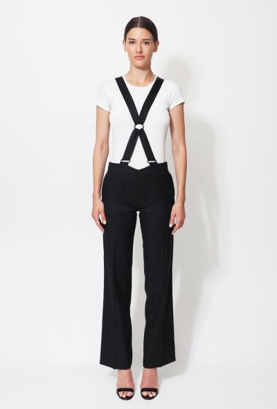 Jean Paul Gaultier 2003 Suspender Crêpe Smoking Trousers - 1