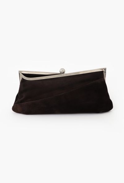 Cesare Puccini Suede Clutch - 1