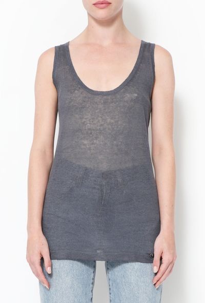 Chanel Linen & Silk Tank Top - 2
