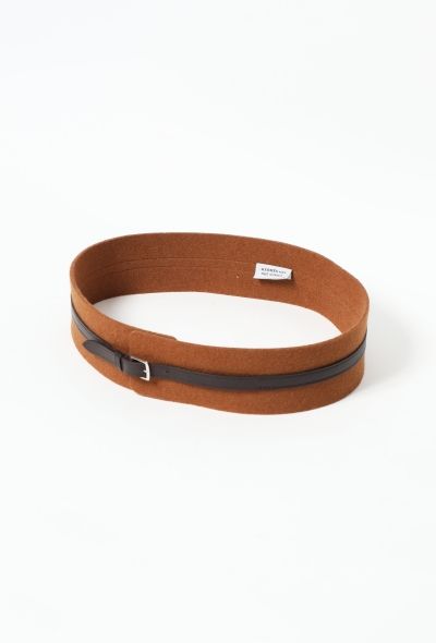 Hermès 2012 Felt & Leather Belt - 2