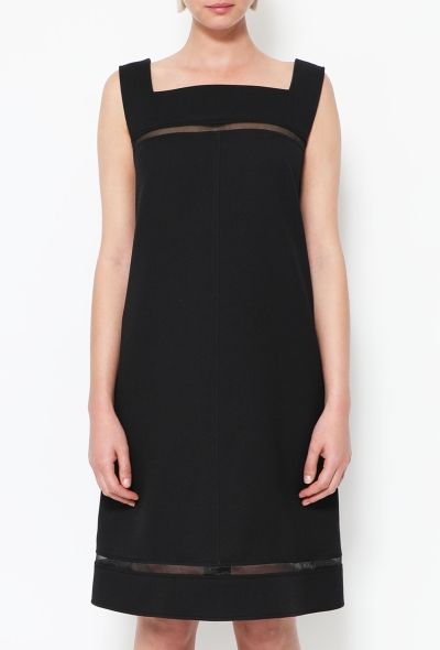 Courrèges 60s Mod Shift Dress Black - 2