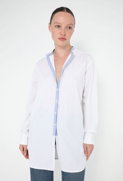 Céline Bicolor Cotton Tunic Top - 1