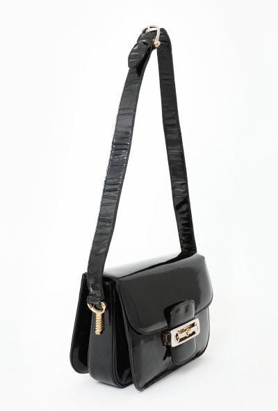 Céline Vintage Crécy Patent Bag - 2