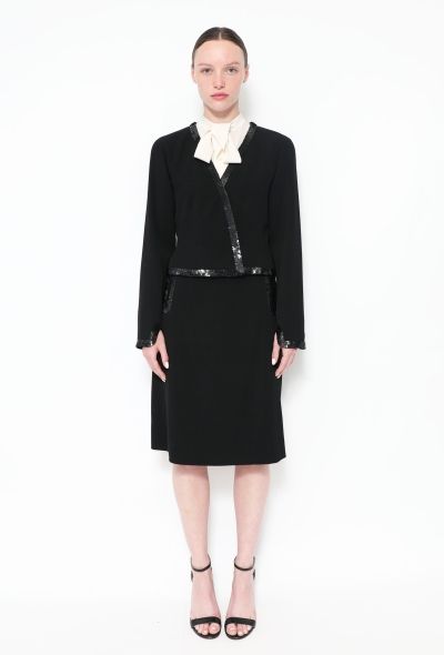 Chanel Sequin Trim Skirt Ensemble - 2