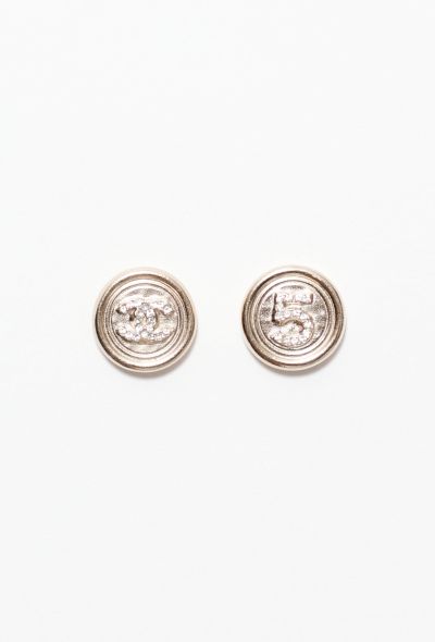 Chanel 2021 Embellished Emblem Earrings - 1