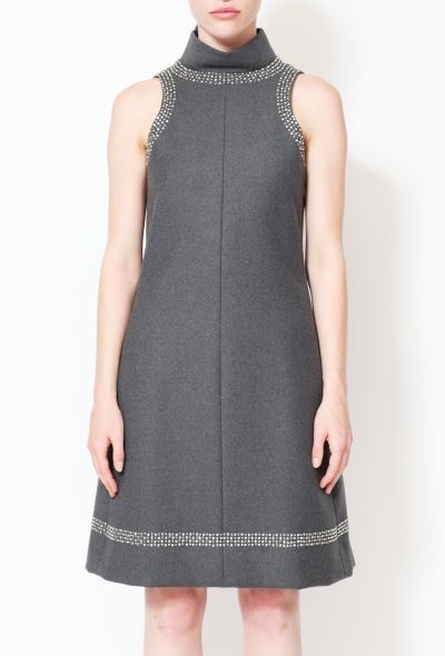 Geoffrey Beene '60s Embellished Trim Shift Dress - 2
