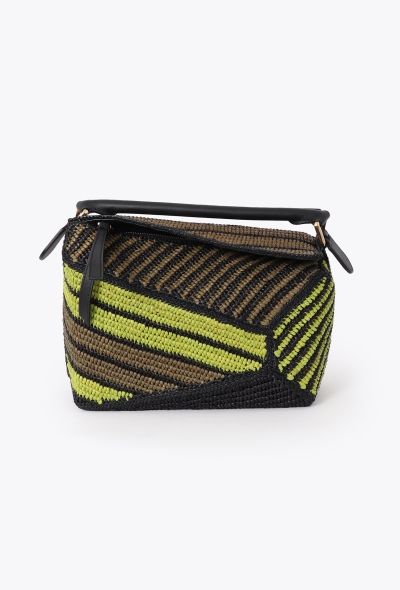 Loewe 2024 x Paula's Ibiza Small Raffia Puzzle Bag - 1