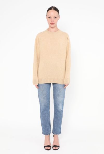 The Elder Statesman Cashmere Sweater Beige - 2