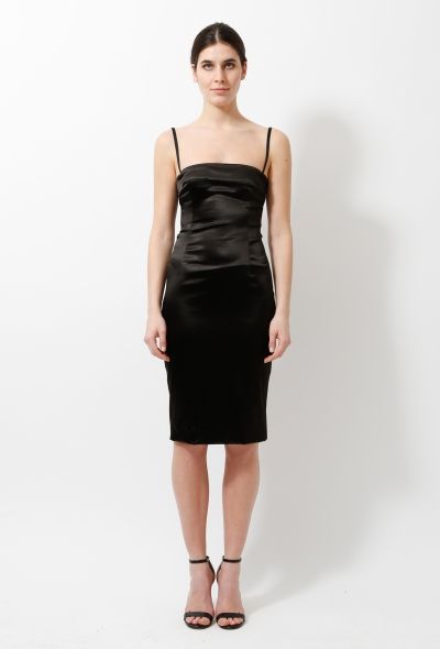 Dolce & Gabbana Classic Bustier Satin Dress - 1