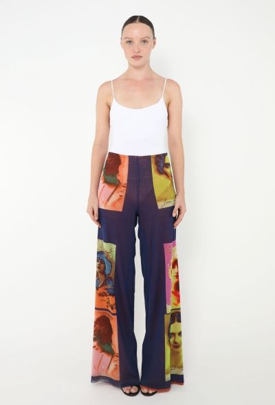 Jean Paul Gaultier RARE 2002 Portrait Mesh Kaftan Ensemble - 2