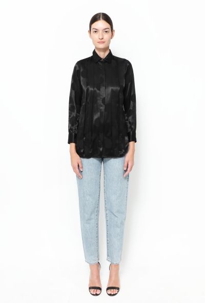 Céline 2013 Polka Dot Pleated Blouse - 2