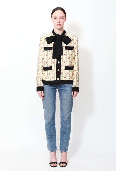 Gucci F/W 2018 Gardenia Lavallière Jacket - 1