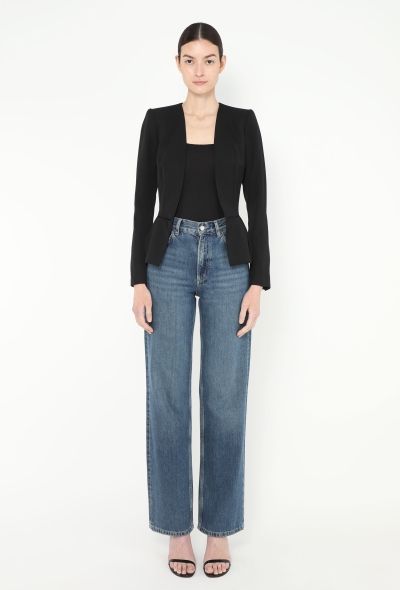 Saint Laurent Peplum Smoking Blazer - 2