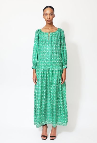 Treacy Lowe '70s Bohemian Belted Silk Dress - 2