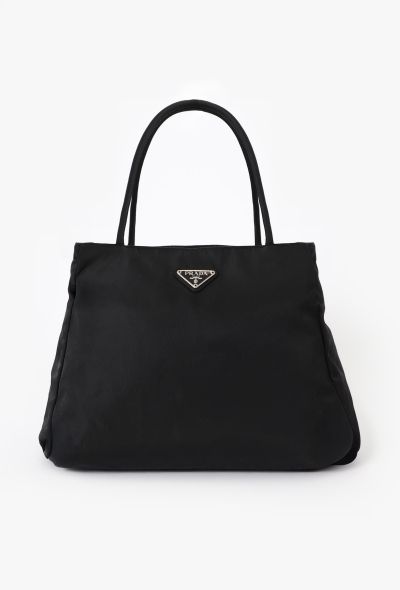 Prada Black Nylon Shoulder Bag - 1