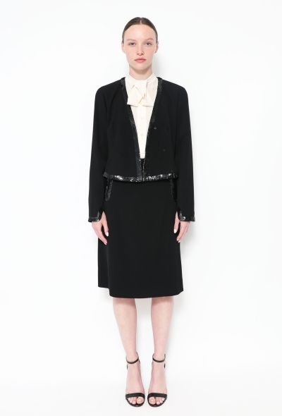 Chanel Sequin Trim Skirt Ensemble - 1