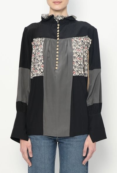 Louis Vuitton Patchwork Silk Blouse - 1