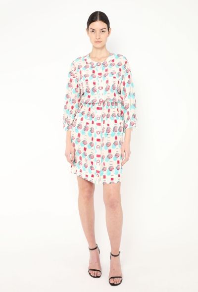 Chanel S/S 2019 Graphic Silk Dress - 1