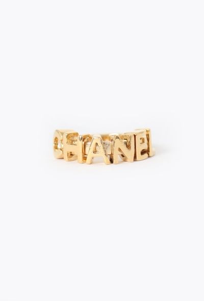 Chanel 2001 Logo Charm Ring - 1