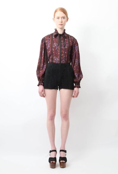 Black Suede Shorts - 1