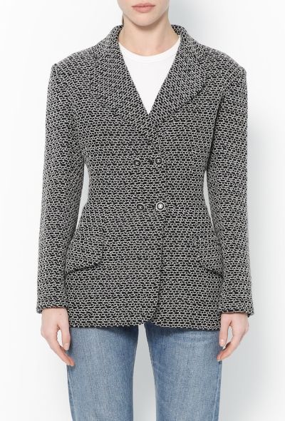 Chanel S/S 1998 Bicolor Embroidered Jacket - 1