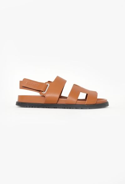 Hermès 2023 Chypre Leather Sandals - 1