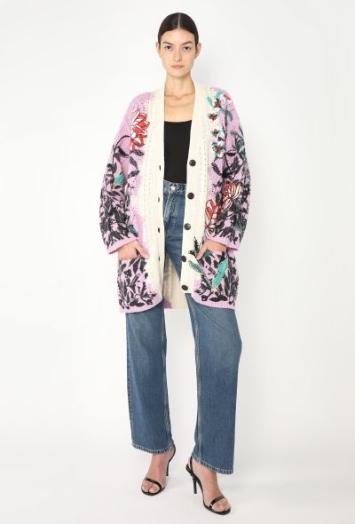 Valentino Cashmere Cable-Knit Cardigan - 2