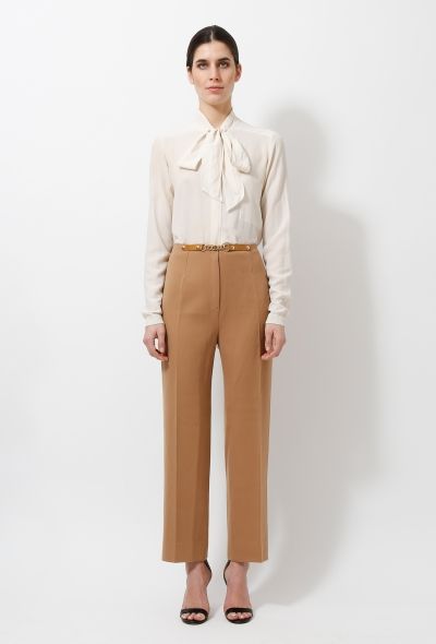 Céline 70s Chainlink Wool Trousers - 1
