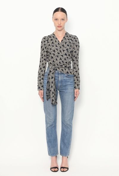 Sonia Rykiel Vintage Crêpe Wrap Blouse - 1