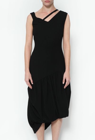 John Galliano 2000 Asymmetrical Crêpe Dress - 2