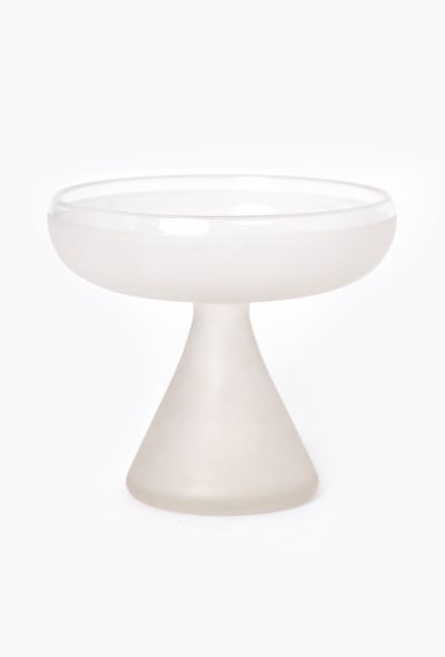 Vintage Objects & Decor 1940s Art Deco Frosted Pedestal Bowl - 1