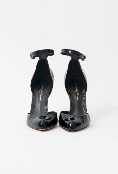 Modern Designers Gianvito Rossi Patent Ankle Strap Heels - 2