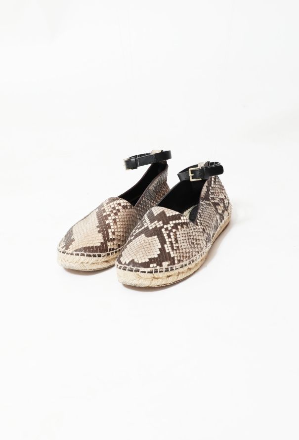 Céline Python Buckled Espadrilles - 2
