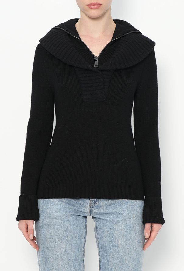 Balenciaga 2002 Double Collar Sweater - 1