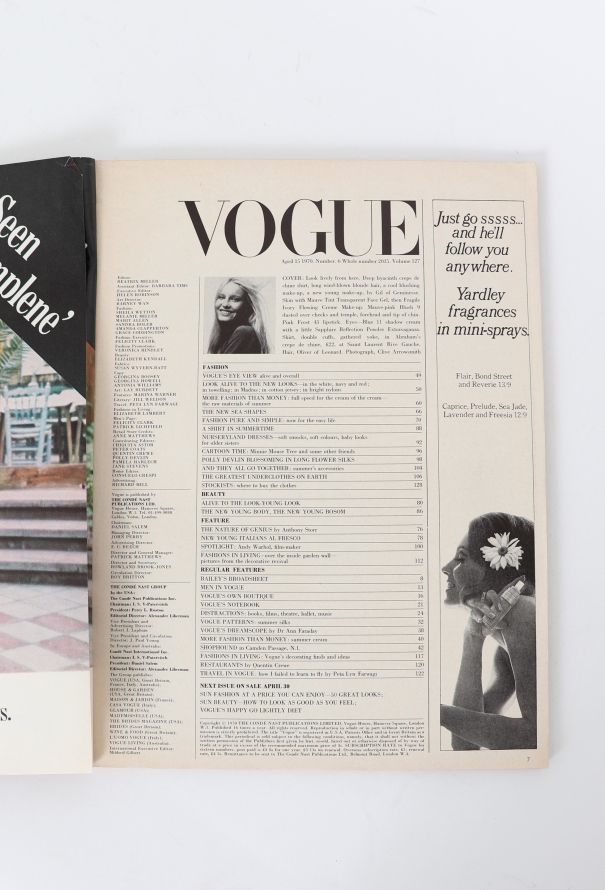 VOGUE UK 1970 Beaton, Warhol and Bailey Issue Trio - 7