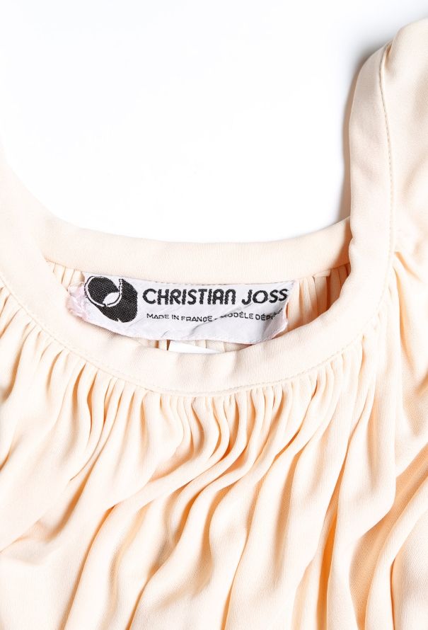 70s Angel-Sleeve Jersey Dress - 5