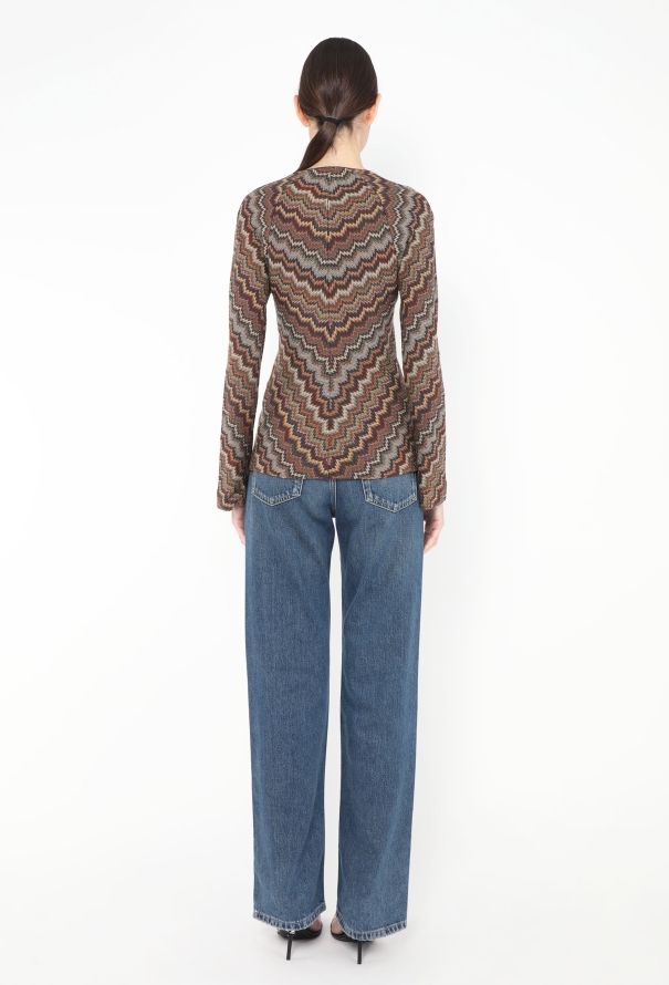 Missoni Chevron Bell Sleeve Top - 4