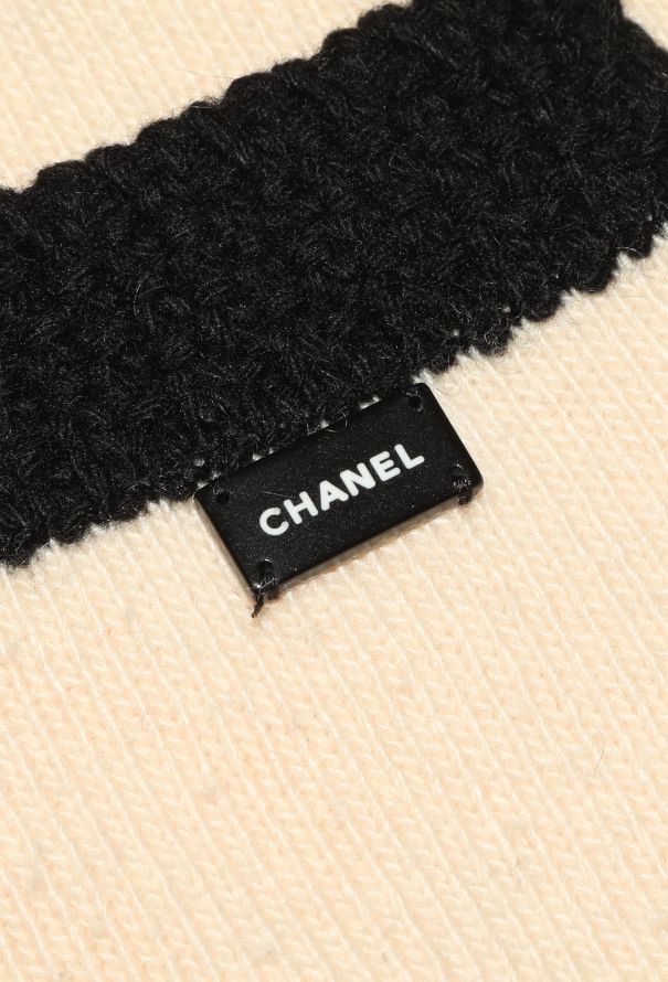 Chanel Woven Trim Cashmere Cardigan - 6