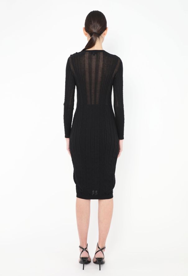 Chanel 2022 Ribbed Bodycon Dress - 4